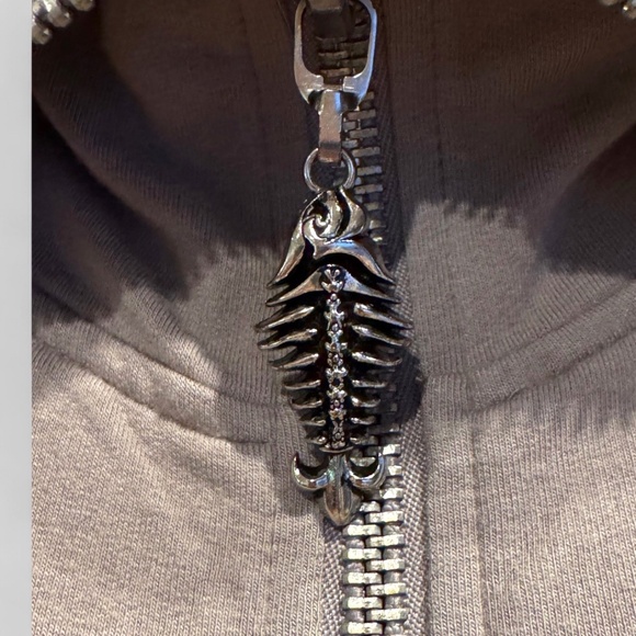 Faith Connexion Embellished Zip Jacket – XS – “Love Deeper” Seahorse Design – Gr - Picture 3 of 10